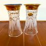 2 Killarney Crystal Vases 22ct Gold Finish bases Image 3