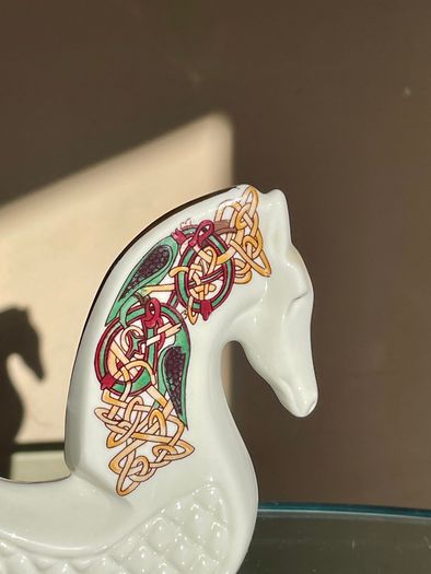 Vintage 1980's Cre Irish Porcelain Celtic Horse, Joe McCaul