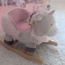Plush Wooden Unicorn Rocking Horse / Baby Rocker Seat Image 3