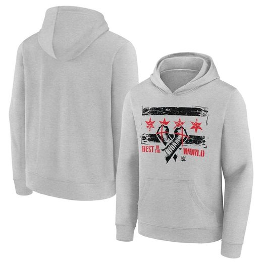 Junior Boys Grey CM Punk best in the world hoodie