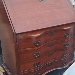 Antique Mid Century Bureau Desk Rare