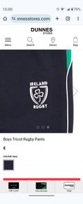 Rugby Ireland boy pants like new size  9 years old