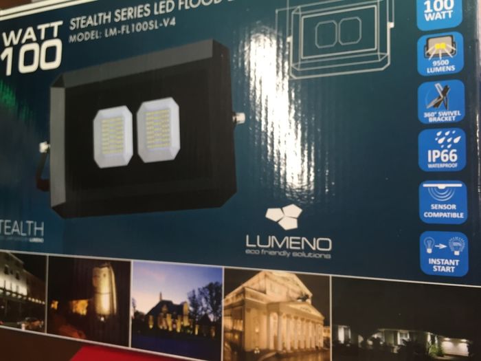 100W LED Flood Light Stealth