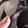 Evita Black Velvet look dress with Silver fits Xs s Image 8