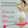 24 Knotes Weighted Hula Hoop Adult Smart Hoola Thin Waist Fitness Weight Loss Image 2