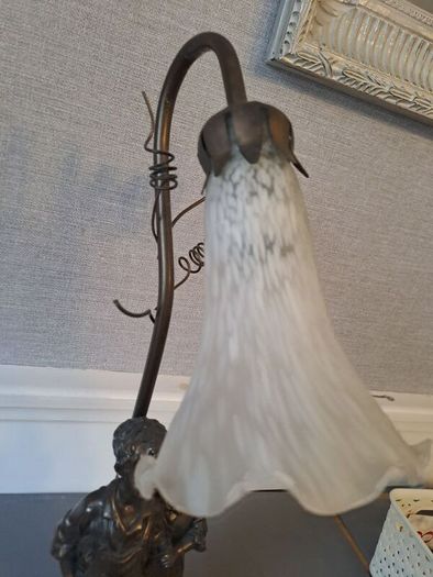 pewter ? table lamp