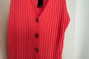 New M&amp;S Knitted Button Vest Top