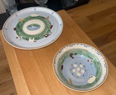 Nicholas Mosse Landscape Cake stand and Fruit Bowl