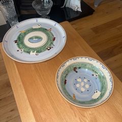 Nicholas Mosse Landscape Cake stand and Fruit Bowl