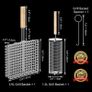 Grill Basket Set (Rectangular+Hexagon), Removable Wooden Handle, 304 Stainless Steel, Rolling Grilling Net, BBQ Accessories Tools for Vegetables Shrimp, Outdoor Cooking Camping, Birthday Gifts Image 2