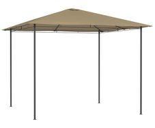 Gazebo 3x3x2.6 m Taupe 160 g/sq. meter