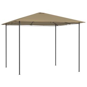 Gazebo 3x3x2.6 m Taupe 160 g/sq. meter