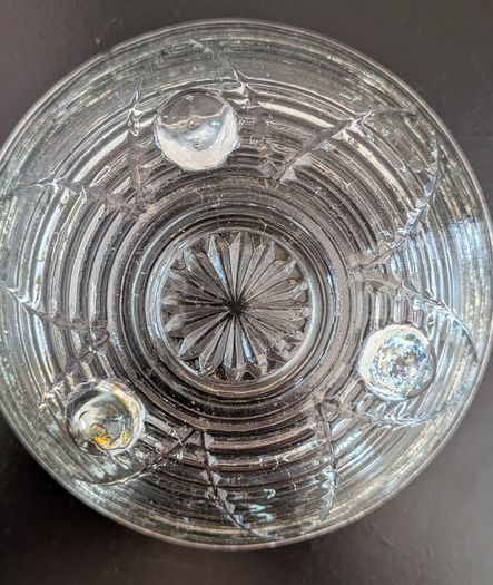 Vintage Clear Pressed Glass Footed Dessert Bowls Set of 8 Retro Sundae Dishes