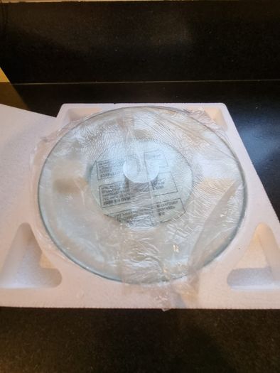 Sarah Peyton 12-inch Tempered Glass Lazy Susan - New in Box