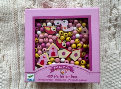 Djeco Wooden Beads bird new Please look at the pictures