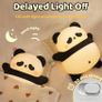 Rechargeable Cute Panda Night Light, 3 Level Dimmable Nursery Nightlight with Timer, Silicone Light Cute Animal Night Lamp for Breastfeeding Toddler Baby Kids Decor, Squishy Lamps Girls Panda Gifts Image 5