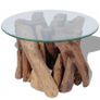 Coffee Table Solid Teak Driftwood 60 cm Image 2