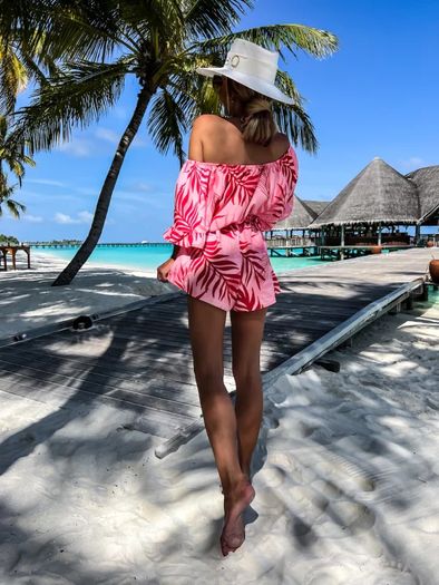 Pink-red Jumpsuit Xs-m