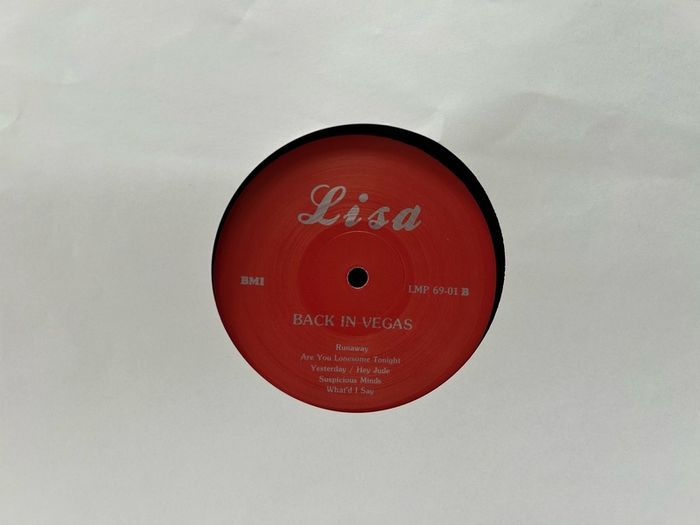 Elvis Presley Back In Vegas LP Lisa LMP 69-01 1986 Red Label Vinyl Bootleg