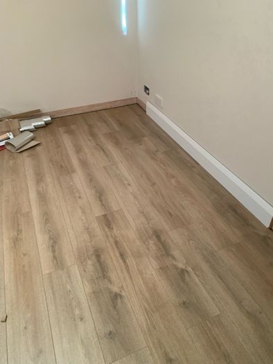 Wood flooring and stair covering