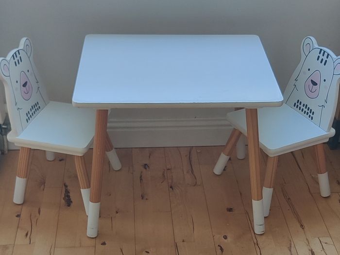 Children's table and chairs set