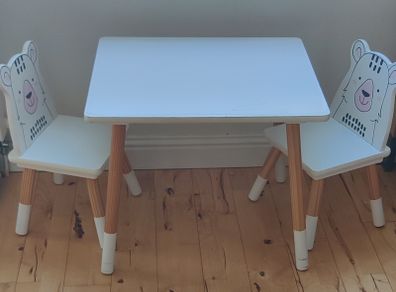 Children's table and chairs set