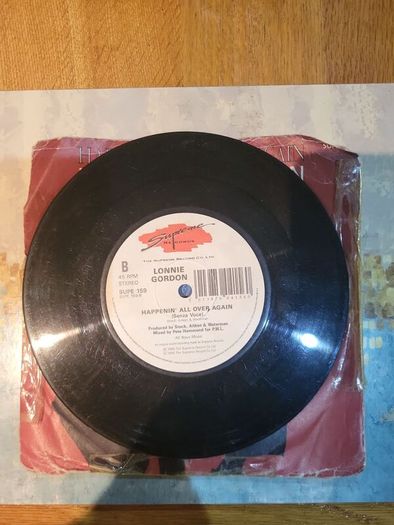 Lonnie Gordon, Happenin All Over Again, 7 inch vinyl single