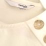 Formula Joven white blouse with gold buttons Sz M (Fit 8-10 UK) Image 4