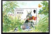 1999 Jersey Chinese Year of the Rat Commemorative Stamp Miniature Sheet Mint Never Hinged (MNH)