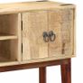 Console Table 115x30x76 cm Solid Rough Mango Wood Image 7