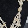 Cream Multi-Strand Beaded Necklace Image 4