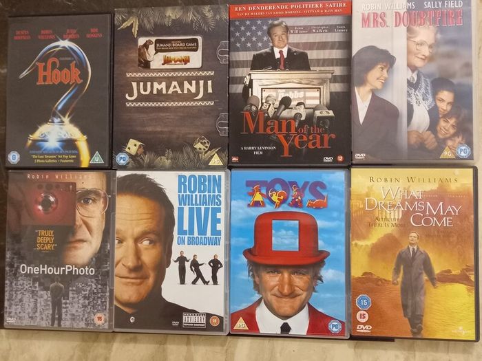 Robin Williams Large Dvd Collection Bundle Classic Comedy Drama