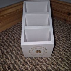 wooden tv remote storage