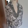 Monari Embellished Black/White Top Size 40 L Image 9
