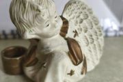 Vintage  Christmas  Sitting Angel Candle Holder