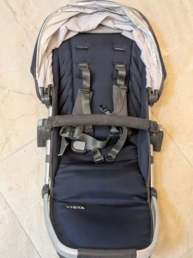 UPPAbaby Vista Navy Bassinet and Stroller Bundle 2015 - 2019 model.