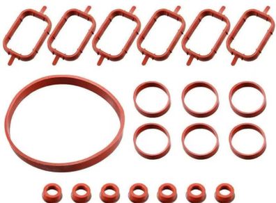 20Pcs Rubber Intake Inlet Manifold Seal Gasket for BMW M47 E87 E46 E90 E91 E92 E93 E39 E60 11612246949 11617790198 11612246945