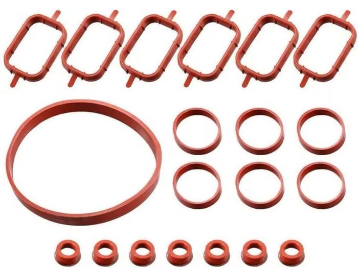 20Pcs Car Parts Accessories Intake Inlet Manifold Gasket Seal Kit For BMW M47 M57 E46 E53 E60 E63 E65 E87 E90 E91