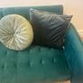 Gorgeous emerald green velvet sofa! Image 4