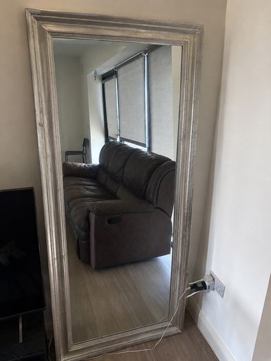 Large Silver Full Length Mirror
