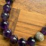 Beautiful Amethyst Protection Smooth Round Gemstone Beads with sterling silver necklace and bracelet  Stamped Image 4