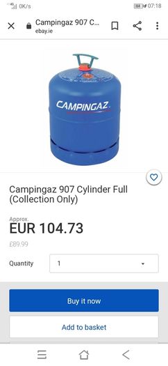 Camping Gas 907 cylinder