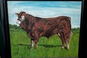 Original Painting  The Limousin Bull