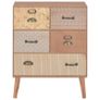 Sideboard with 5 Drawers Brown 60x30x78 cm MDF Image 7