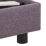 Bed Frame Taupe Fabric 150x200 cm Image 6