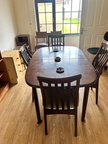 dining room table and 4 chairs