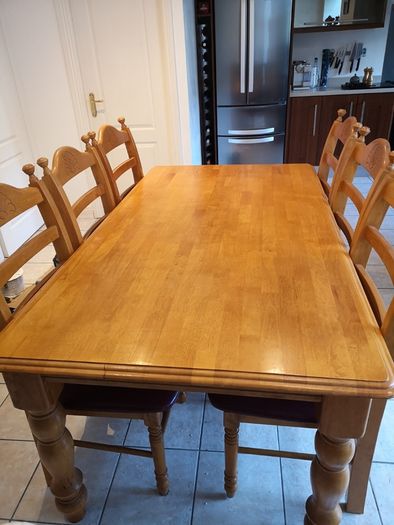 Dining table and chairs