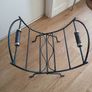 Black Wrought Iron Log Holder Image 3