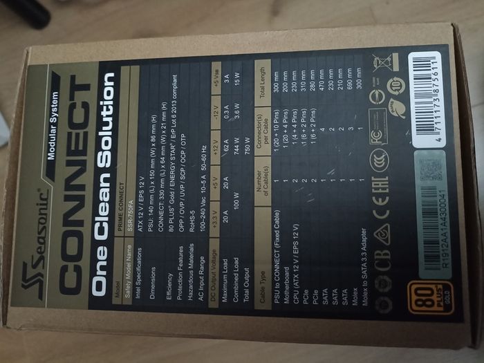 Seasonic 750w Psu as new