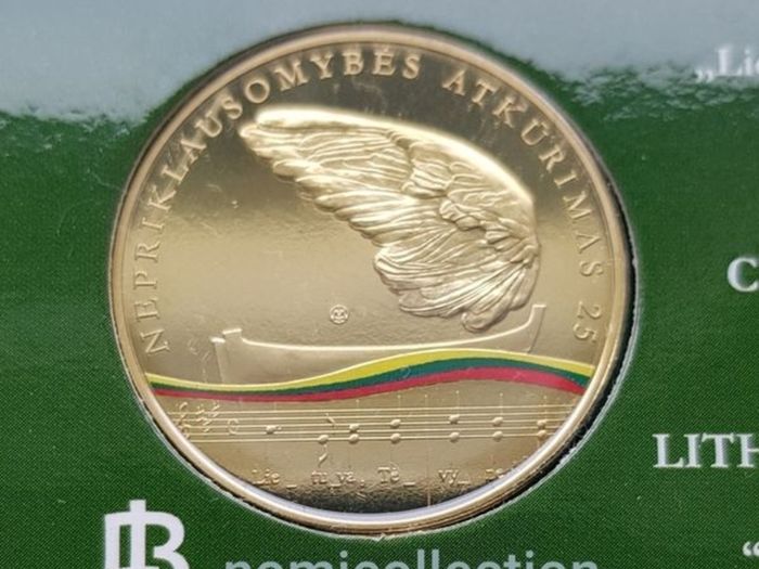 Lithuania 2015 year Proof coin.